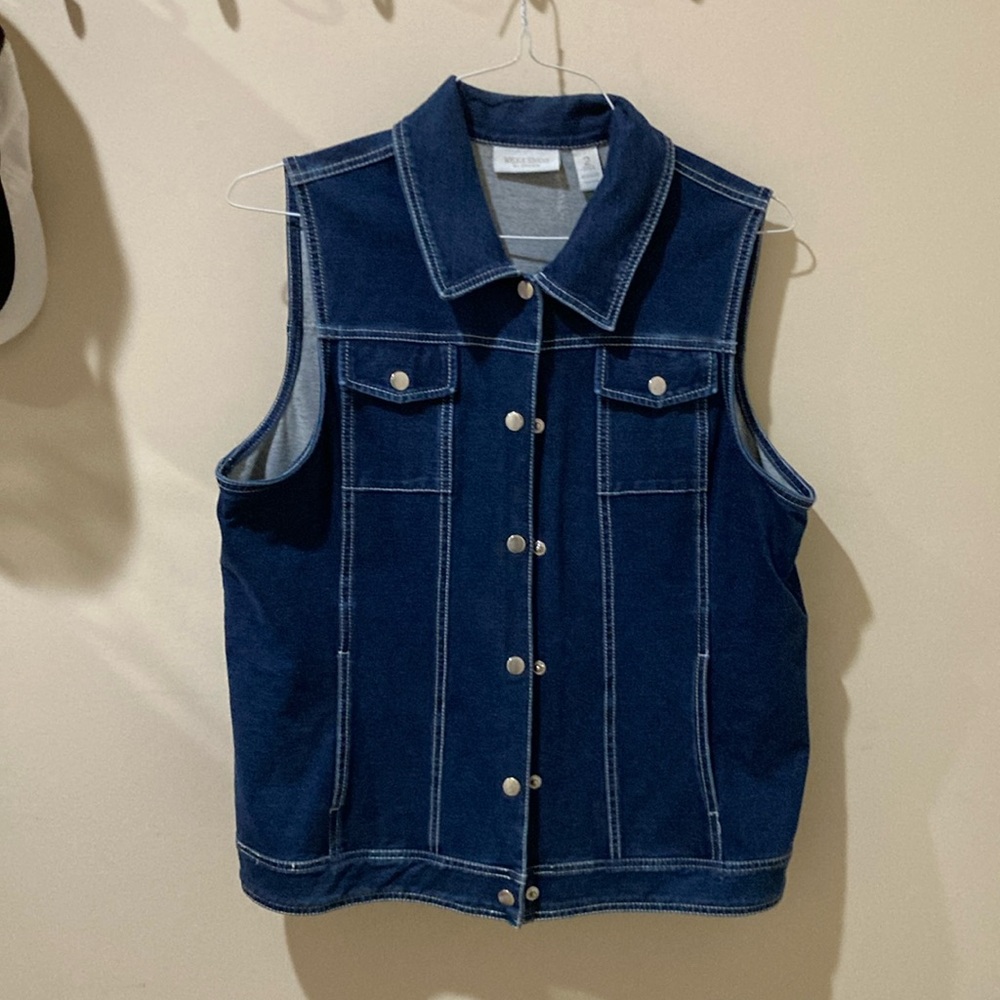 Weekends by Chico’s denim/spandex vest